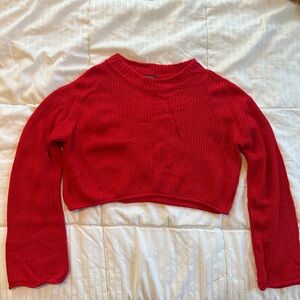 Wild Fable Vibrant Red Knit Top